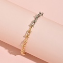 Korean simple geometric diamond necklacepicture7