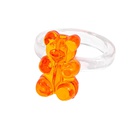 Korean macaron transparent colored bear ring wholesalepicture16