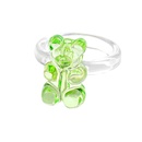 Korean macaron transparent colored bear ring wholesalepicture17