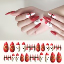 Fashion contrast color 24 pieces of fake nails setpicture32