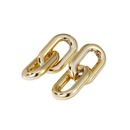metal chain golden geometric twisted multilayer earringspicture17