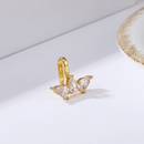 Golden retro diamond water drop twisted zircon earringspicture21