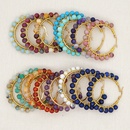 simple exaggerated ethnic gem large hoop earringspicture27