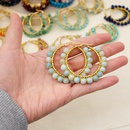 simple exaggerated ethnic gem large hoop earringspicture26