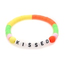 simple bohemian style colorful soft pottery LOVE letter beaded braceletpicture16