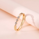 fashion alloy glossy diamondstudded open metal braceletpicture9
