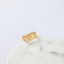 hiphop gold hollow stainless steel open ringpicture8