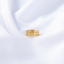 hiphop gold hollow stainless steel open ringpicture9