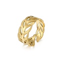 hiphop gold hollow stainless steel open ringpicture10