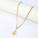 retro bohemian turquoise stainless steel necklacepicture6