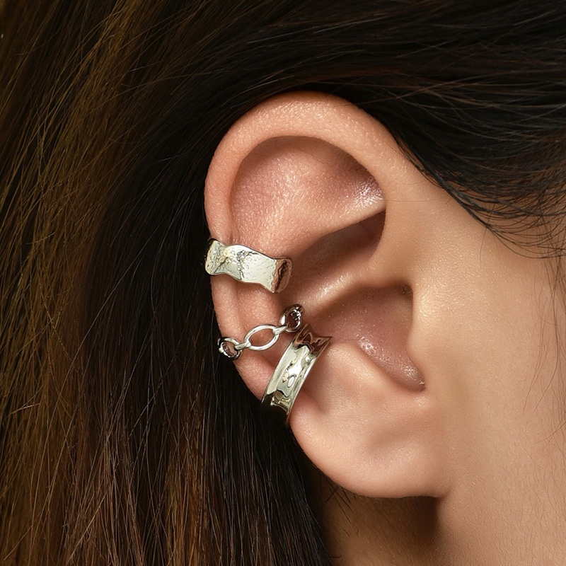 fashion simple alloy earrings 3piece set