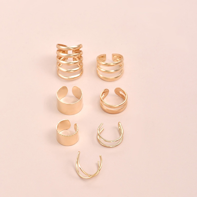 Fashion personality round metal ear clip