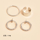 Korean punk personality fashion combination earringspicture8