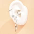 Fashion Crescent Zircon Big Hoop Earrings Setpicture10