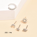 fashion fivepointed star moon combination alloy earrings setpicture9
