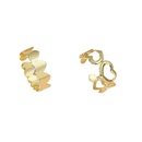 Fashion metal alloy heart hollow 2 piece set foot ringpicture10