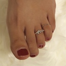 Simple geometric alloy foot ring 2piece setpicture6