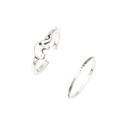 Simple geometric alloy foot ring 2piece setpicture9