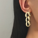 Simple metal chain geometric hollow earringspicture10