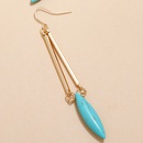 bohemian oval turquoise alloy pendent earringspicture8
