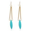 bohemian oval turquoise alloy pendent earringspicture10
