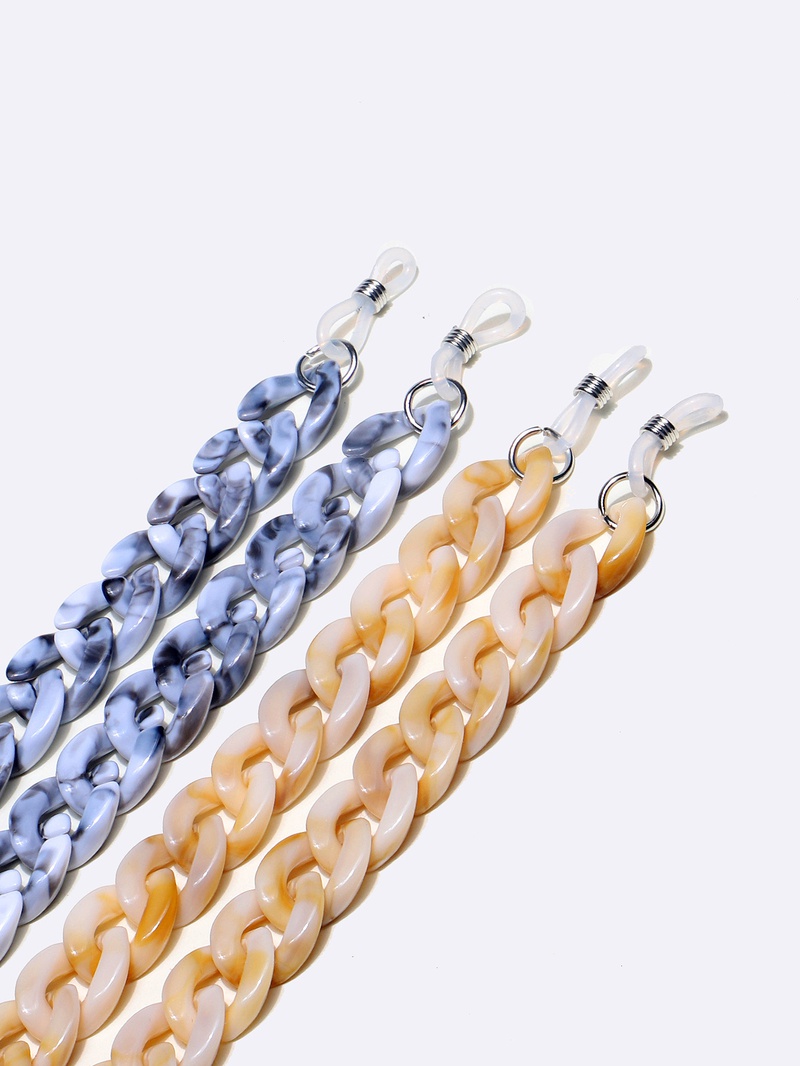 Simple Contrast Color Acrylic Glasses Chain