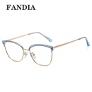 fashion spring feet metal small frame antiblue glassespicture14