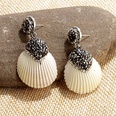 retro natural shell diamond earrings wholesalepicture13