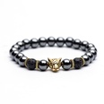 fashion natural frosted leopard head diamond elastic bracelets wholesalepicture12