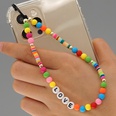 Bohemian rainbow color imitation pearl mobile phone chain wholesalepicture28