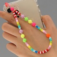 Bohemian rainbow color imitation pearl mobile phone chain wholesalepicture30