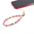 Bohemian rainbow color imitation pearl mobile phone chain wholesalepicture35