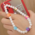 Bohemian rainbow color imitation pearl mobile phone chain wholesalepicture41