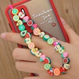 Bohemian rainbow color imitation pearl mobile phone chain wholesalepicture45