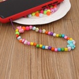 Bohemian rainbow color imitation pearl mobile phone chain wholesalepicture52