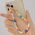 Bohemian rainbow color imitation pearl mobile phone chain wholesalepicture62