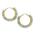 simple exaggerated ethnic gem large hoop earringspicture28