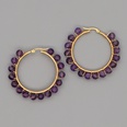 simple exaggerated ethnic gem large hoop earringspicture30