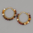 simple exaggerated ethnic gem large hoop earringspicture31