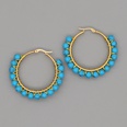 simple exaggerated ethnic gem large hoop earringspicture32