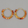 simple exaggerated ethnic gem large hoop earringspicture34