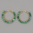 simple exaggerated ethnic gem large hoop earringspicture35