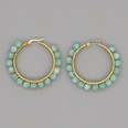 simple exaggerated ethnic gem large hoop earringspicture36