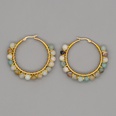 simple exaggerated ethnic gem large hoop earringspicture37