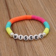 simple bohemian style colorful soft pottery LOVE letter beaded braceletpicture19