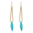 bohemian oval turquoise alloy pendent earringspicture11