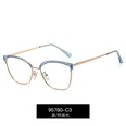 fashion spring feet metal small frame antiblue glassespicture18