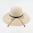 Korean tleisure elegant bow sunscreen beach straw hatpicture9