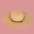 Korean fashion belt buckle widebrimmed straw hatpicture23