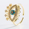 fashion hollow devils eye copper plated 18K gold microinlaid zircon ringpicture14